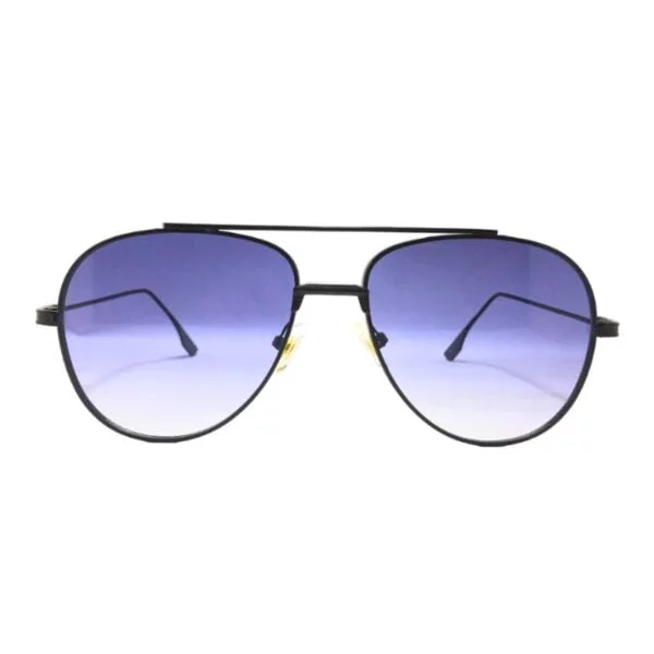 Black Metal Aviator Sunglasses 100% UV Protected