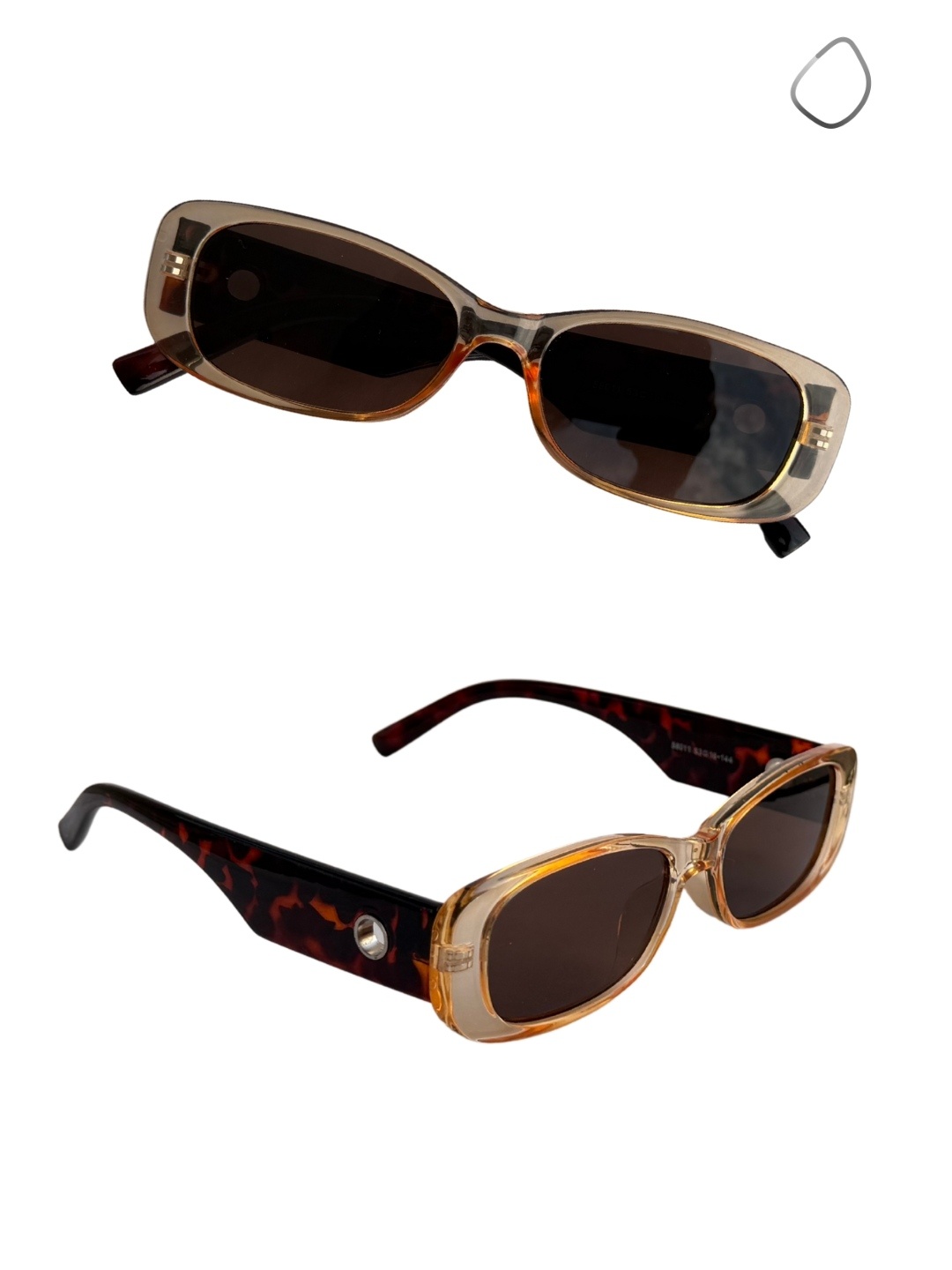 CrystalShadedRectangleSunglasses