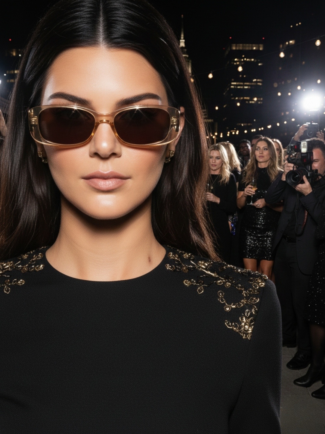 CrystalShadedRectangleSunglasses