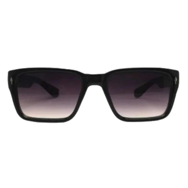 Macho Black Rectangle Sunglass