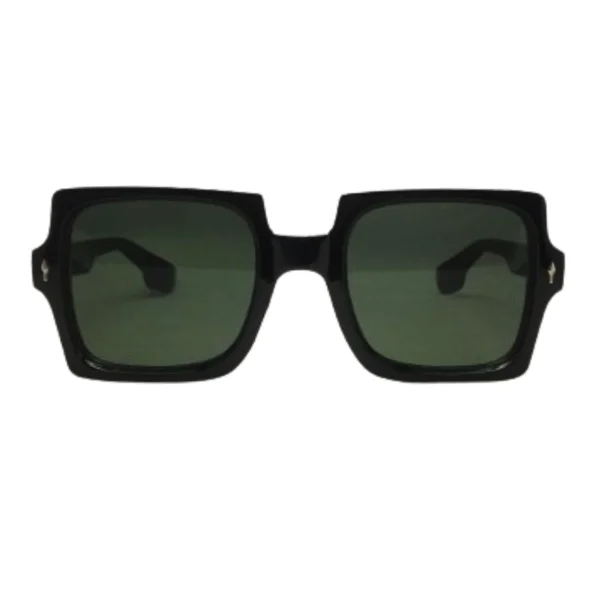 Holiday Black Square Sunglasses