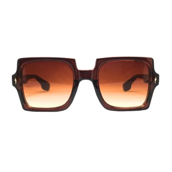 Holiday Brown Square Sunglasses Unisex 100 % UV Protection