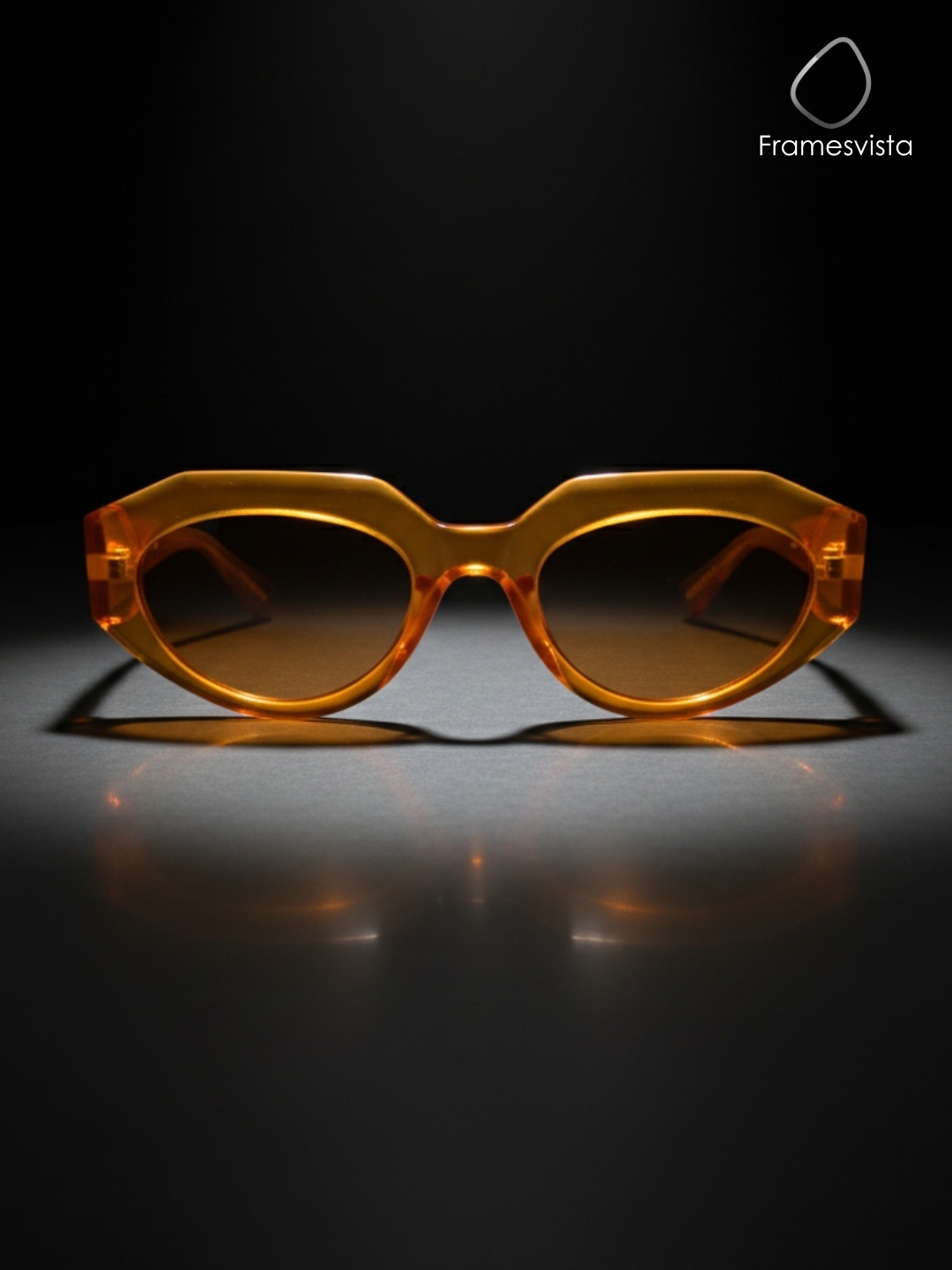 framesvistaCrystalOrangeTrendySunglassesforwomen