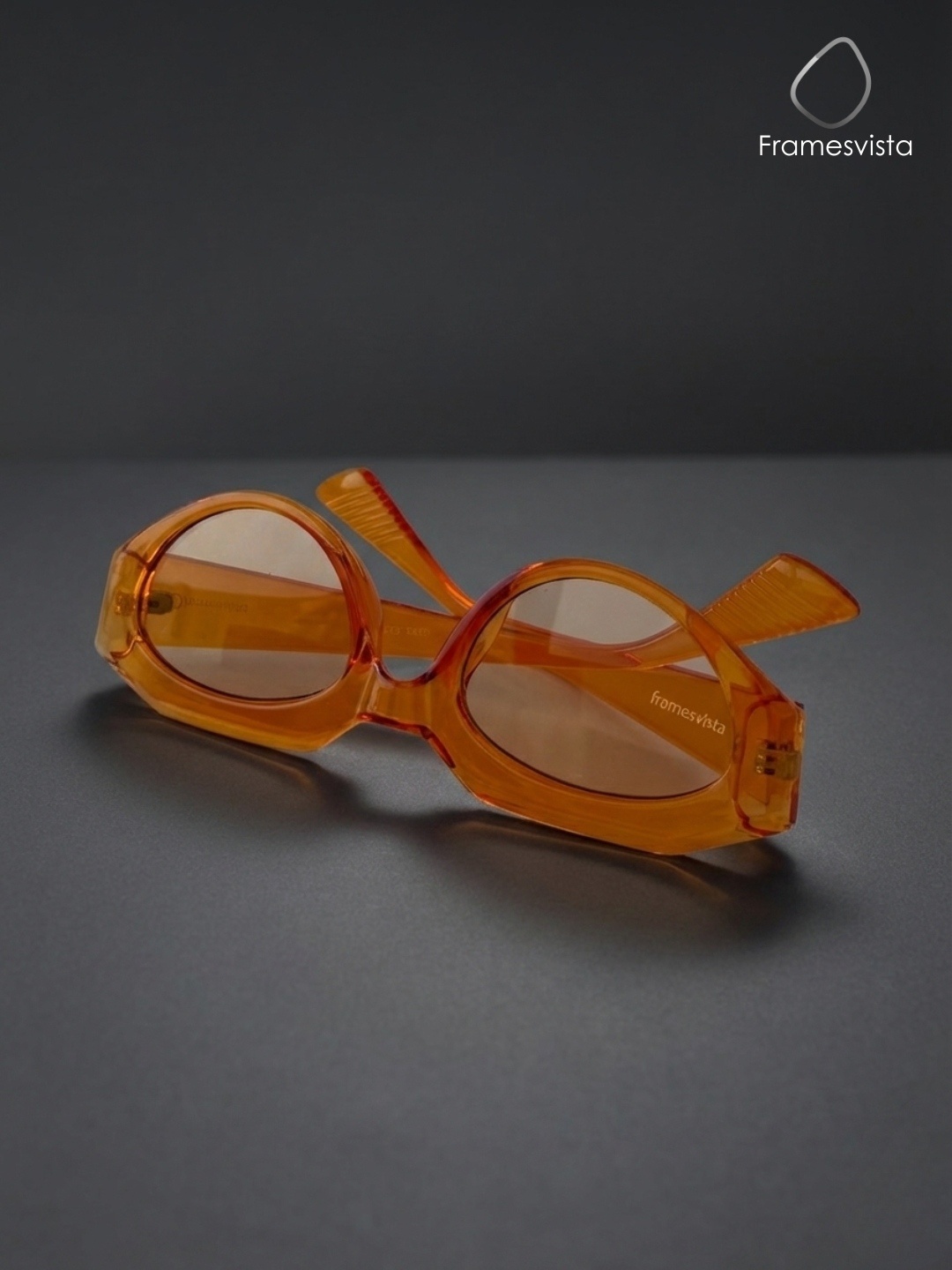 framesvistaCrystalOrangeTrendySunglassesforwomen