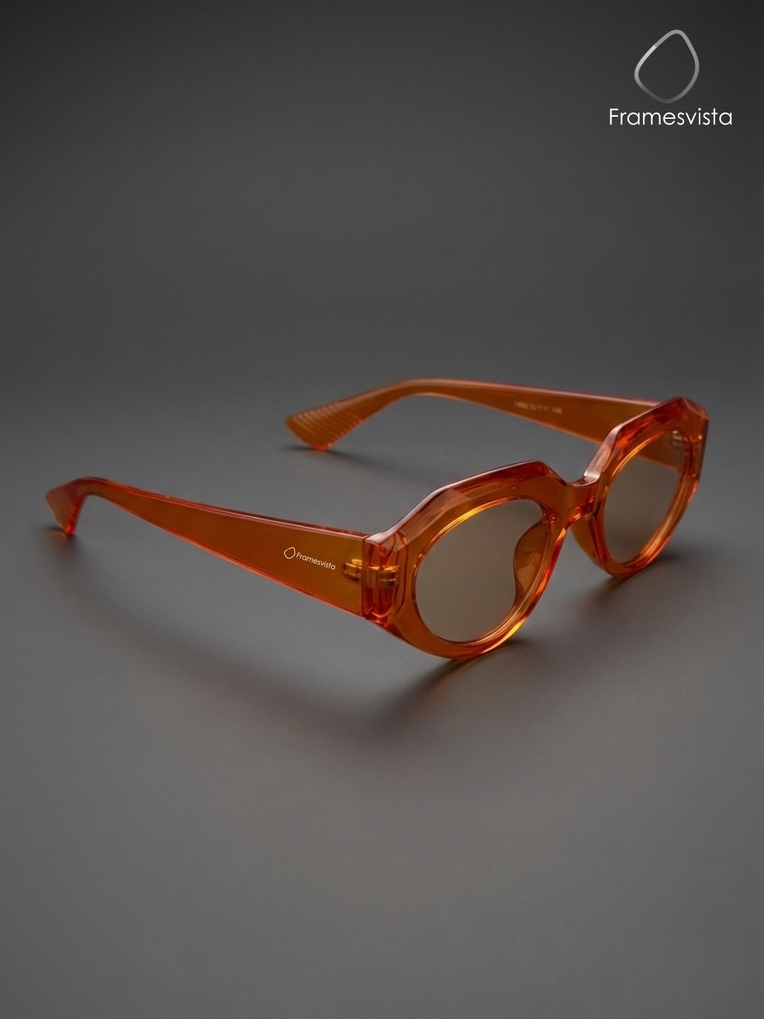 framesvistaCrystalOrangeTrendySunglassesforwomen