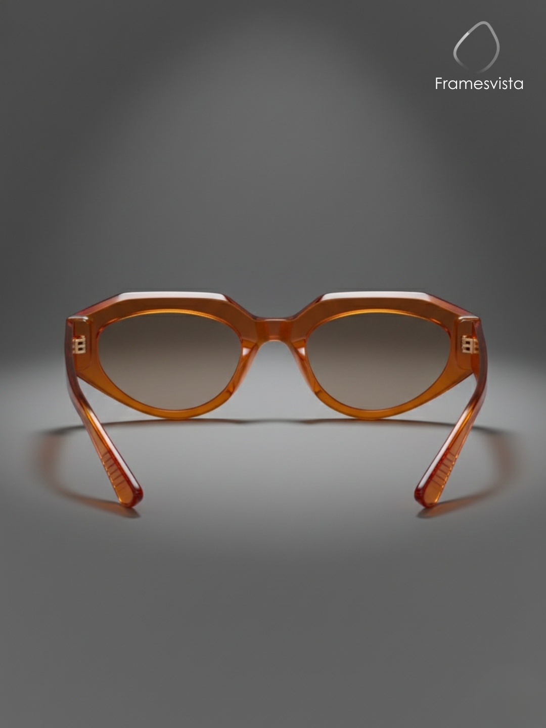 framesvistaCrystalOrangeTrendySunglassesforwomen
