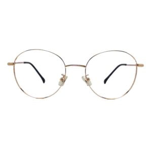 Framesvista Full Rim Rose Gold Simple Round Eyeglasses