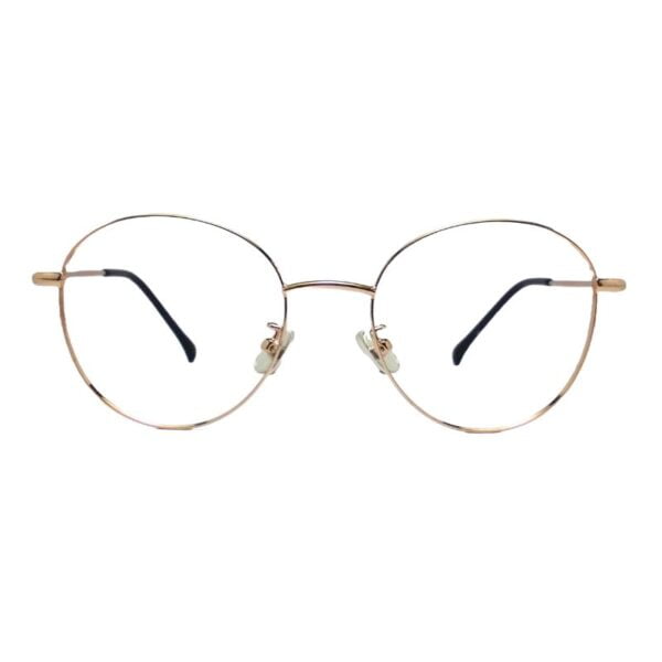 Framesvista Full Rim Rose Gold Simple Round Eyeglasses