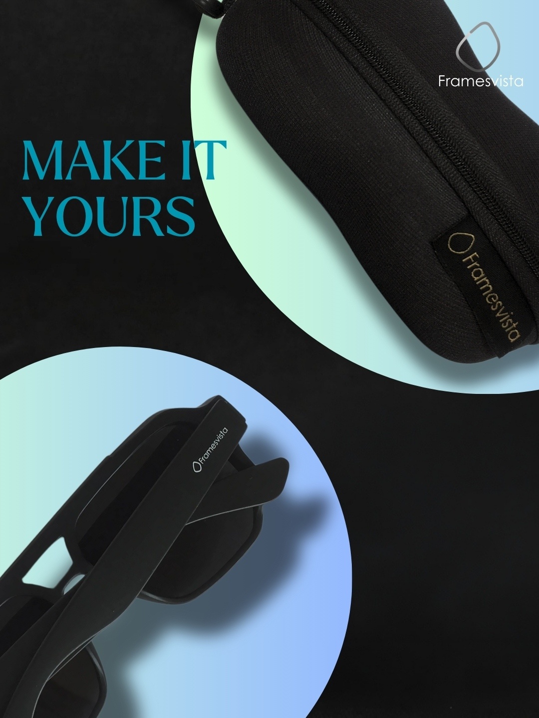 BlackElectricSquareSunglassesForMenUVProtection