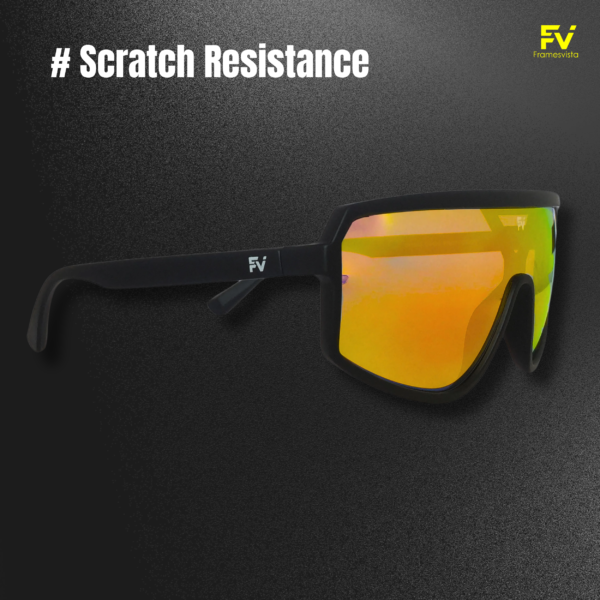 FV Black Mercury Orange Red Hiking - Trekking Sports Sunglasses