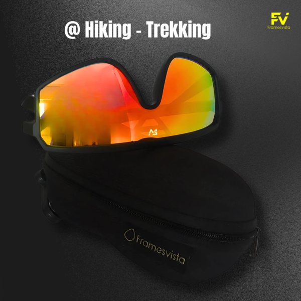 FV Black Mercury Orange Red Hiking - Trekking Sports Sunglasses