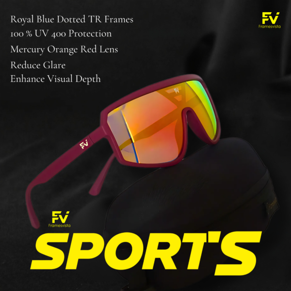 FV Mercury Orange hiking Sports Sunglasses