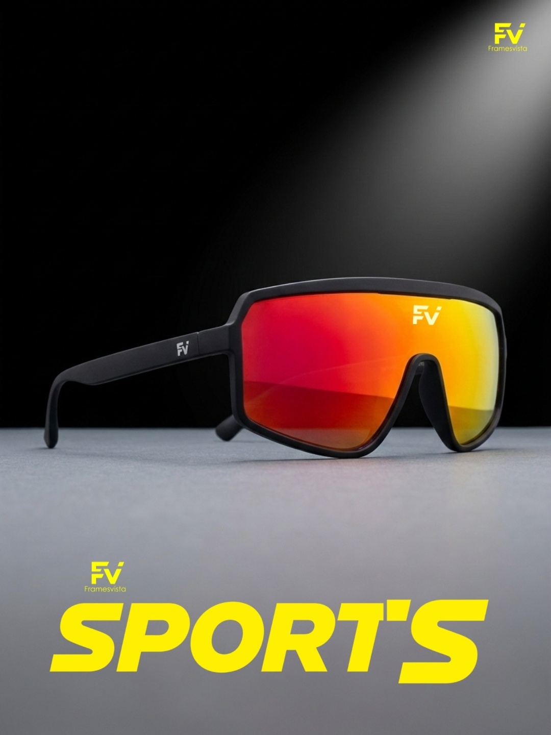 FVBlackMercuryOrangeRedHikingTrekkingSportsSunglasses