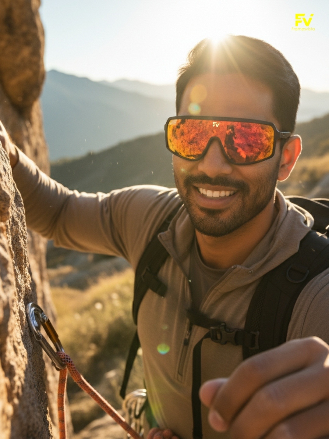 FVBlackMercuryOrangeRedHikingTrekkingSportsSunglasses