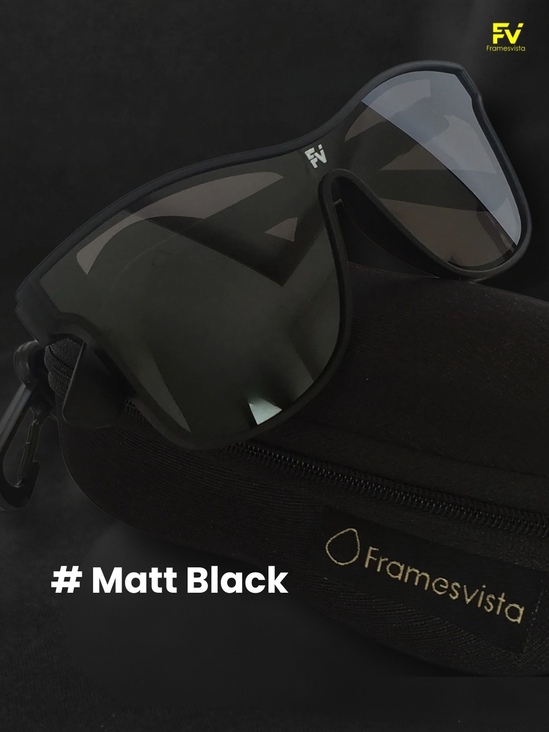 FVBlackTrekkingSportyLookSunglassesUnisexUV400