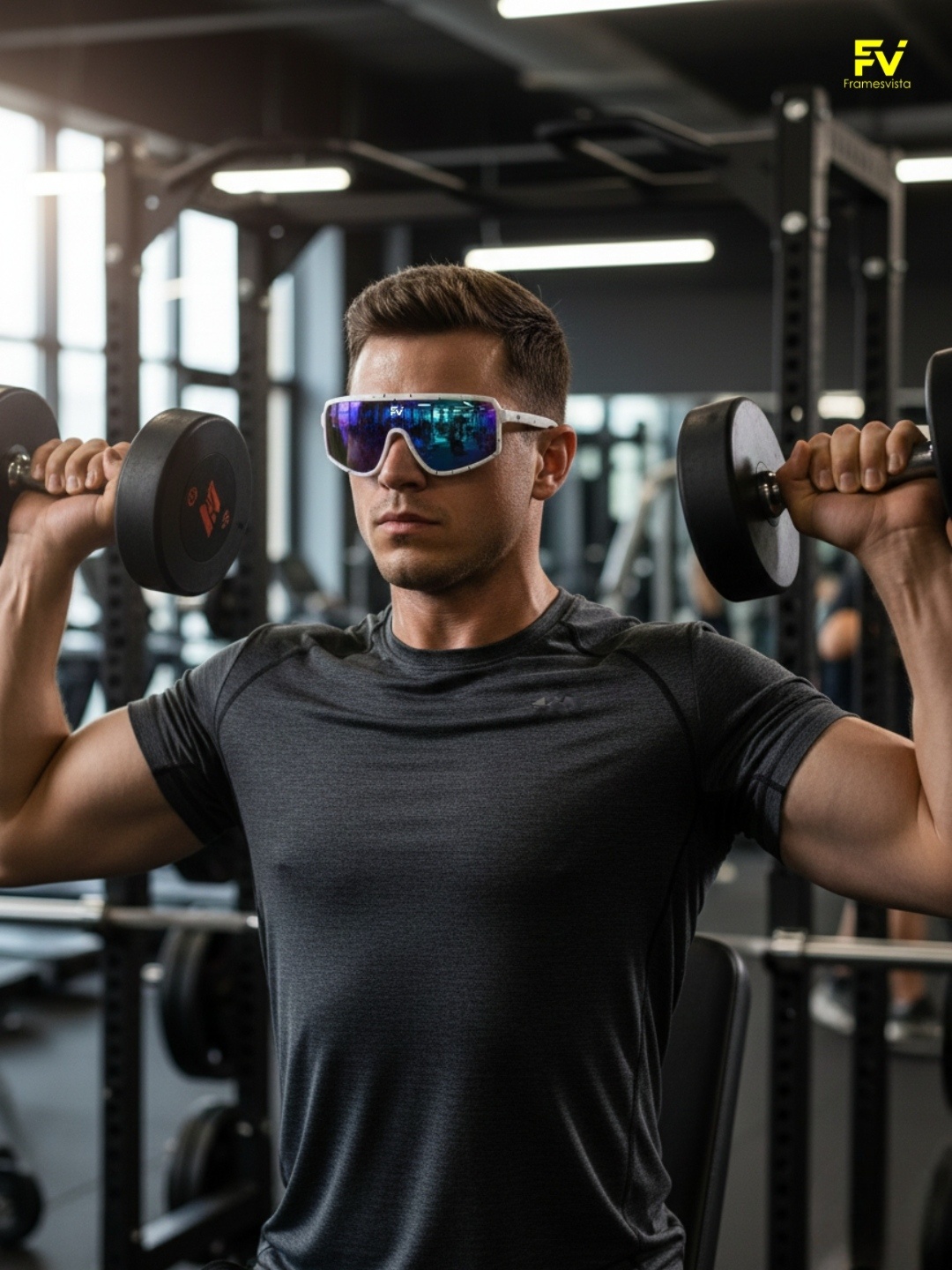 FVWhiteOceanBlueHikingTrekkingSportsSunglasses