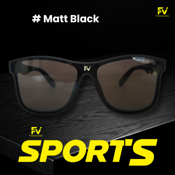 Framesvista Black Trekking Sporty Look Sunglasses | Unisex