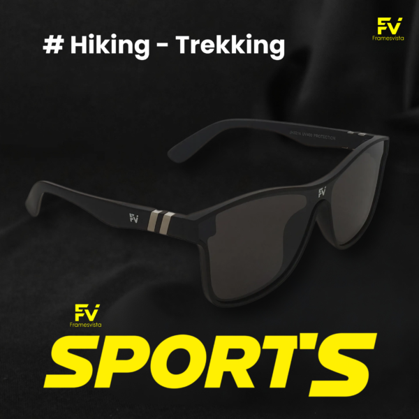 Framesvista Black Trekking Sporty Look Sunglasses | Unisex