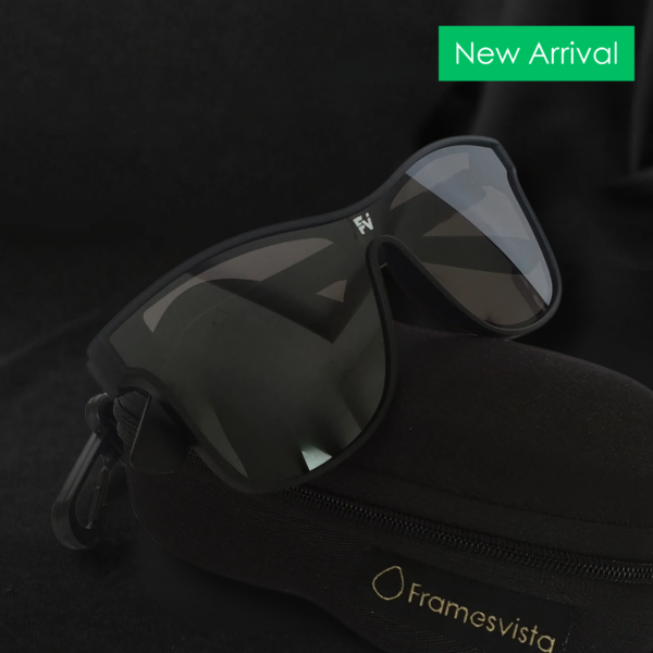 Framesvista Black Trekking Sporty Look Sunglasses | Unisex