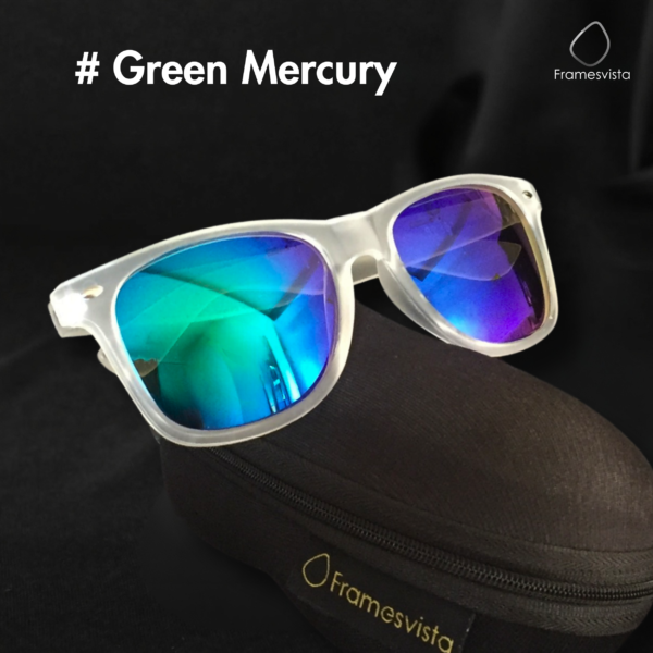 Framesvista Green Mercury Mirrored Wayfarer Sunglasses