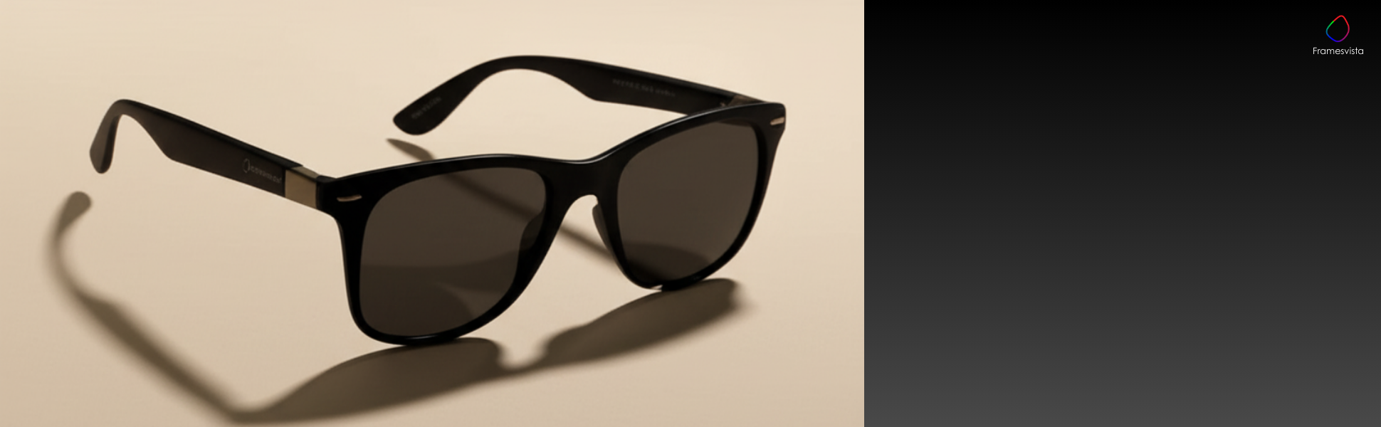 Framesvista Wayfarar Black Polarized Sunglasses For Man 