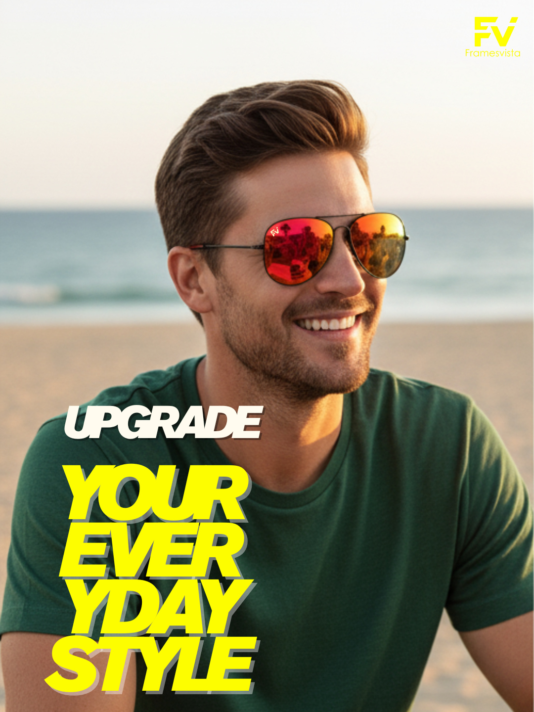 FramesvistaDesignerOrangeMercuryMirroredAviatorSunglasses