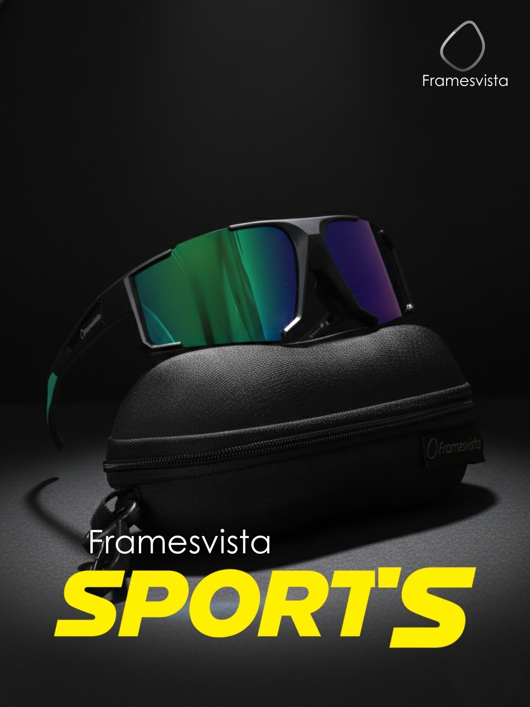 FramesvistaGreenMercuryMirroredSportsDrivingSunglasses