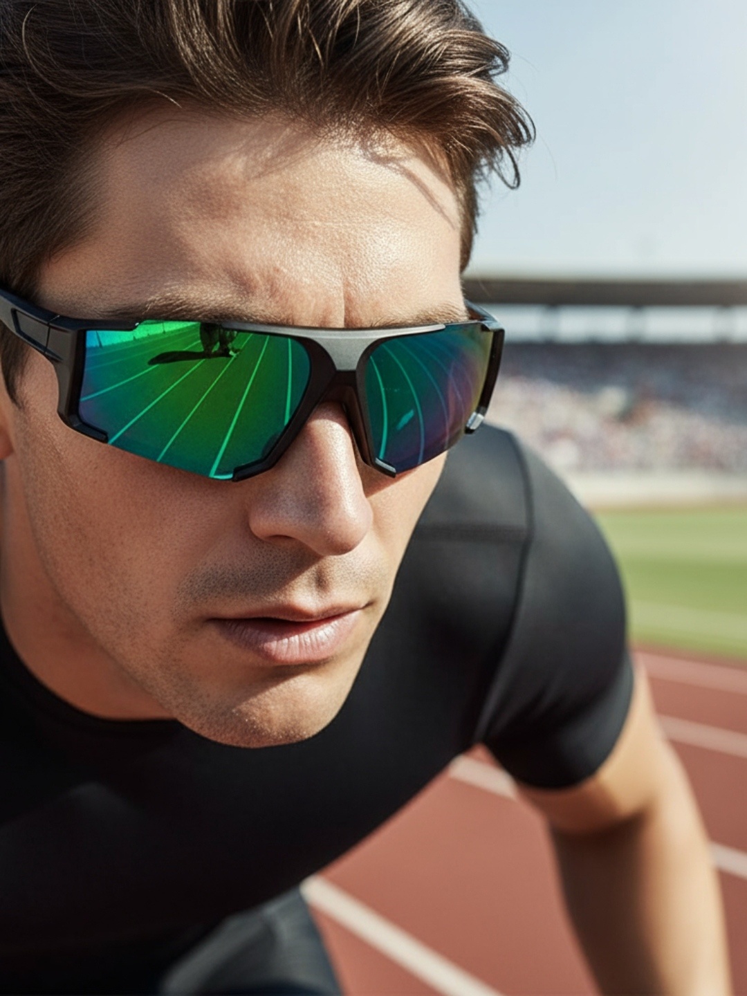 FramesvistaGreenMercuryMirroredSportsDrivingSunglasses