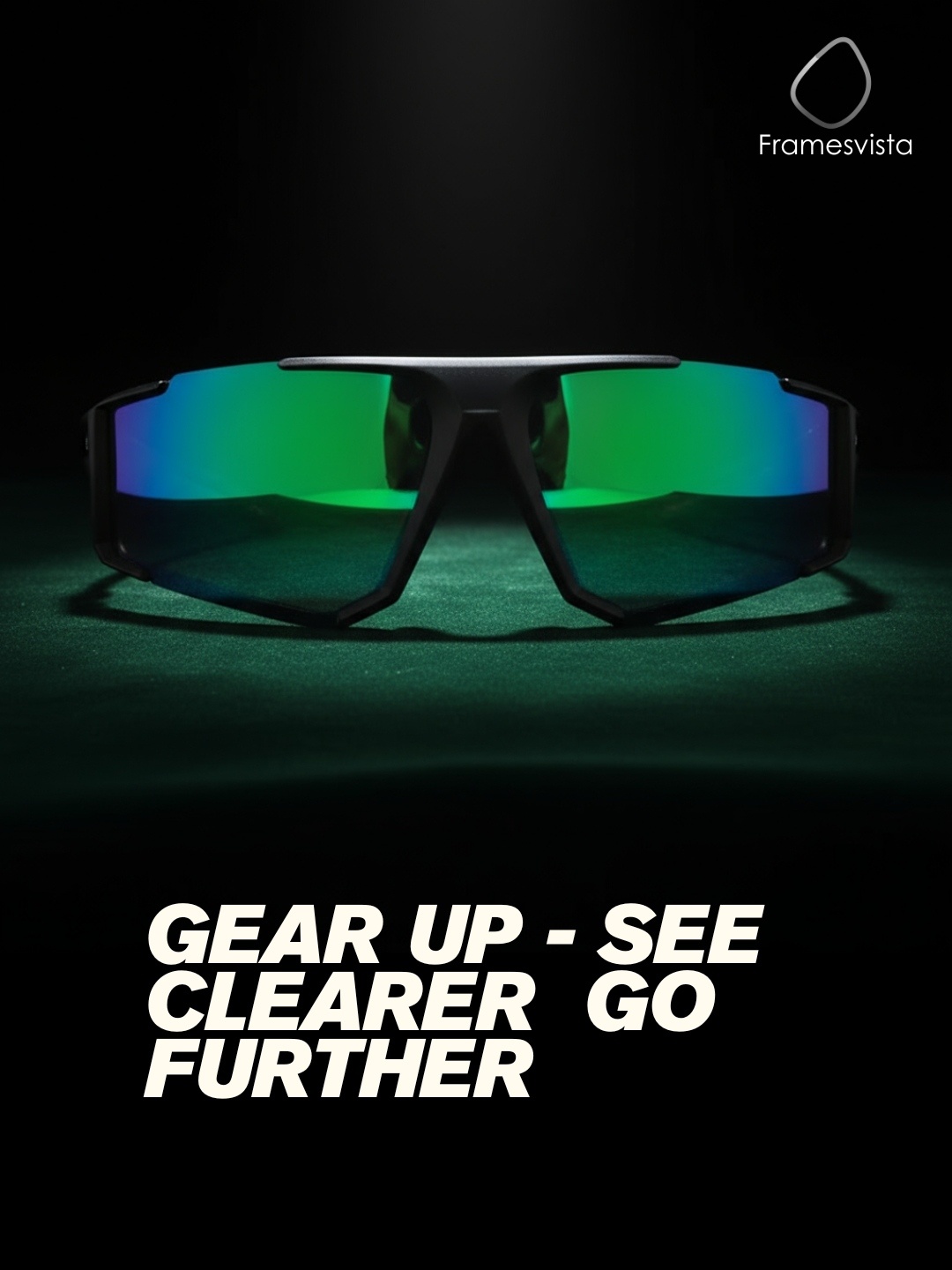 FramesvistaGreenMercuryMirroredSportsDrivingSunglasses