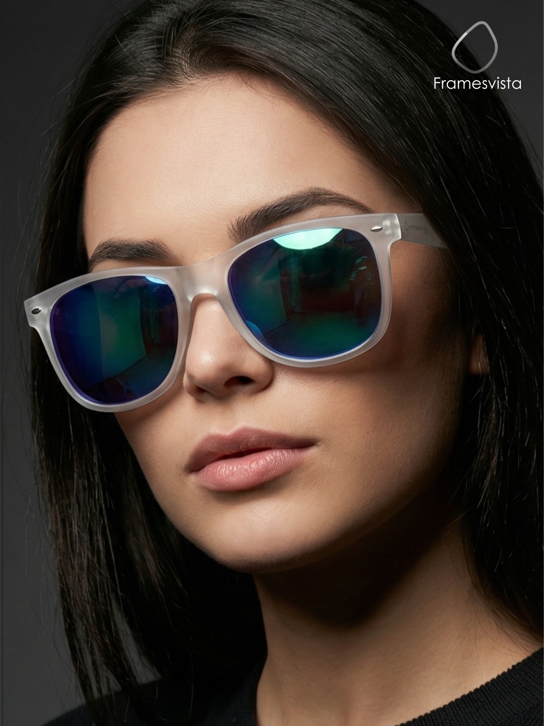 FramesvistaGreenMercuryMirroredWayfarerSunglassesUnisex