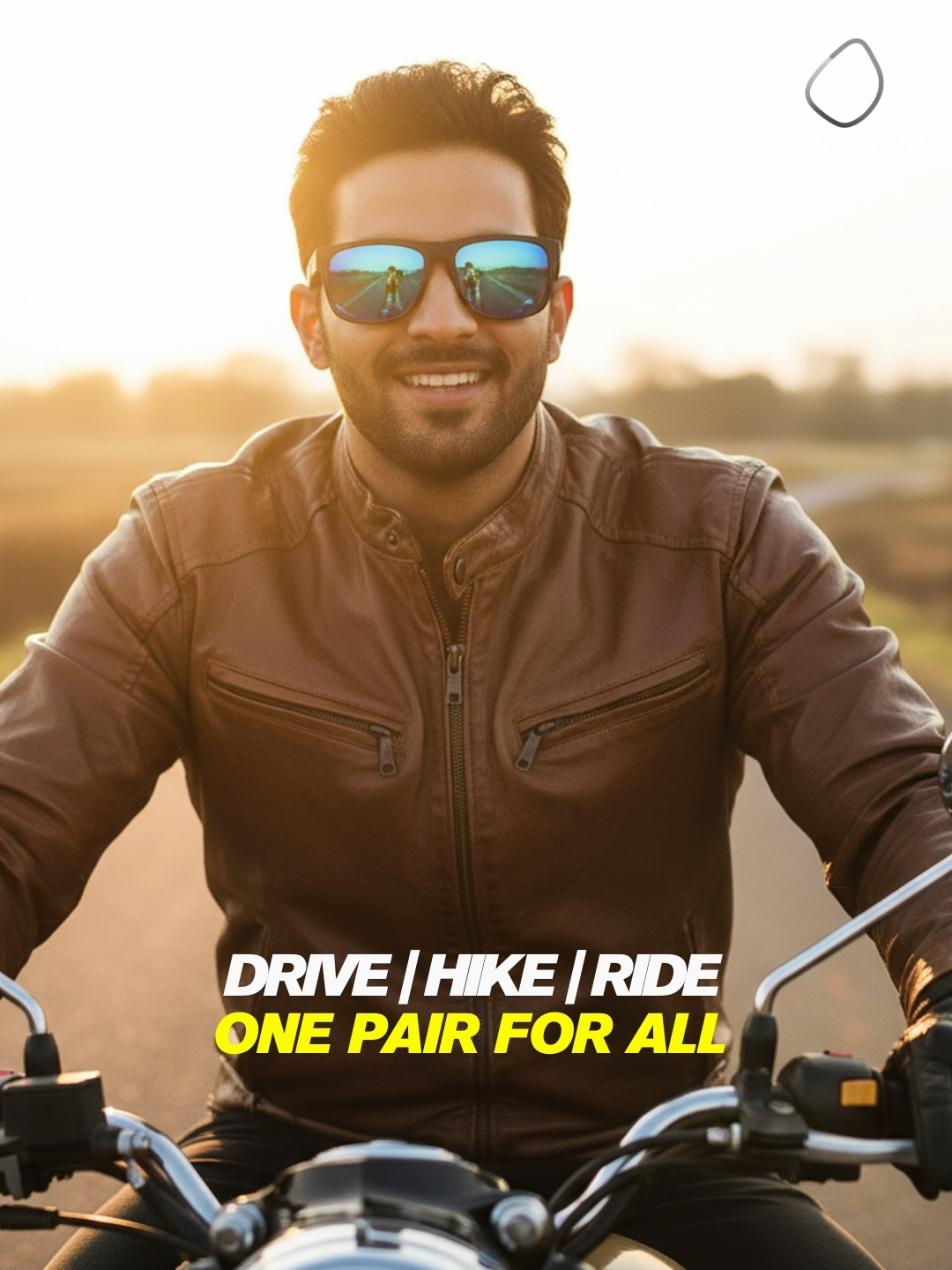 FramesvistaOceanBluePolarizedSunglassesUV400Protection