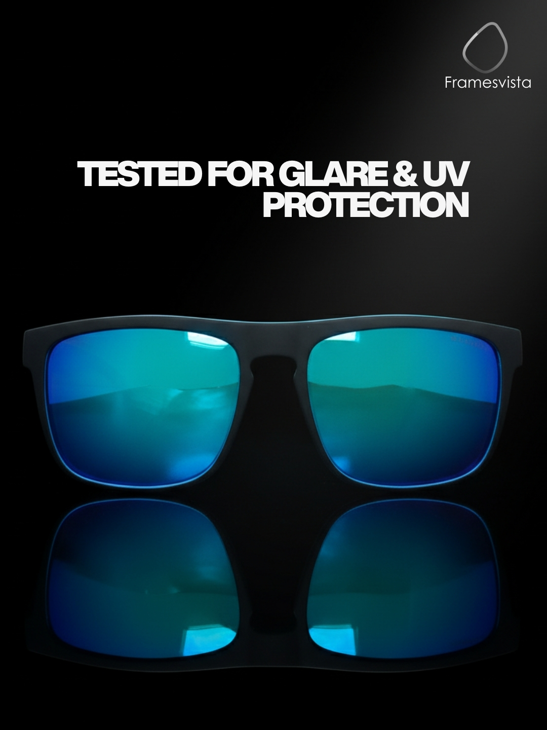 FramesvistaOceanBluePolarizedSunglassesUV400Protection