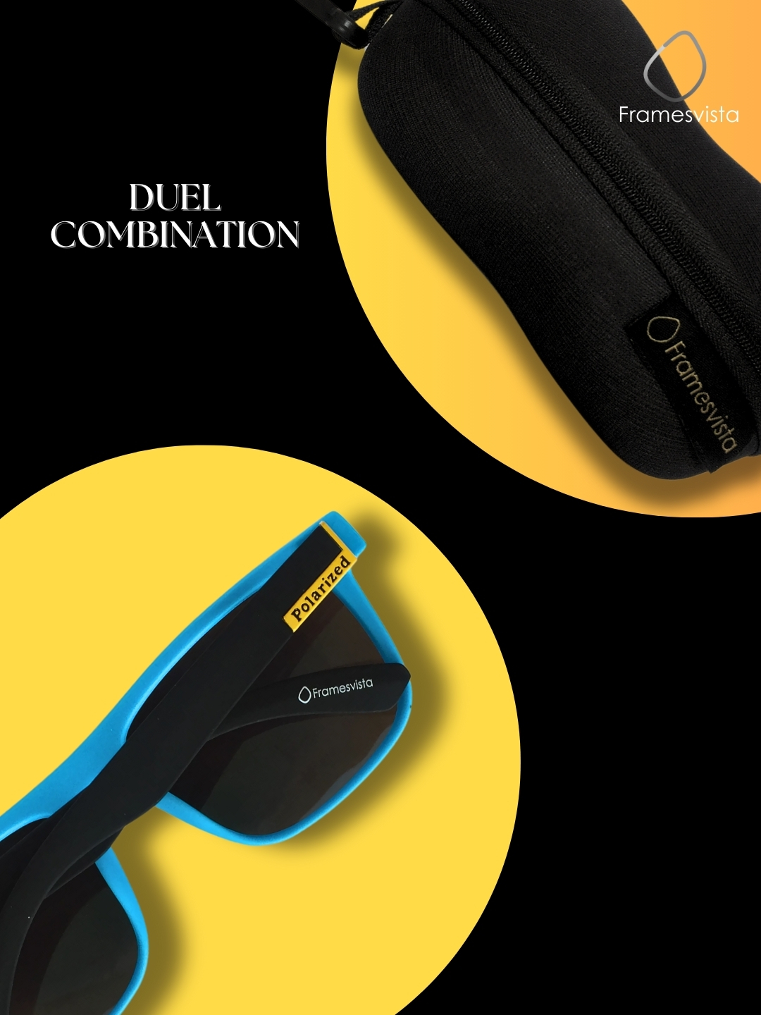 FramesvistaOceanBluePolarizedSunglassesUV400Protection