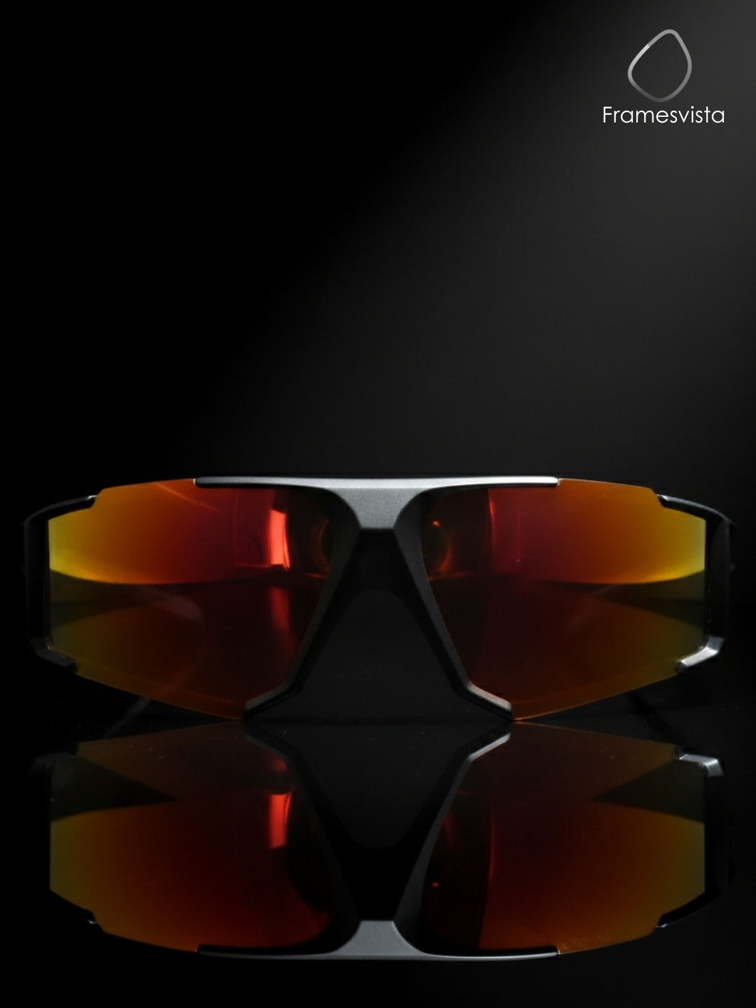 FramesvistaOrangeMercuryMirroredSportsDrivingSunglasses