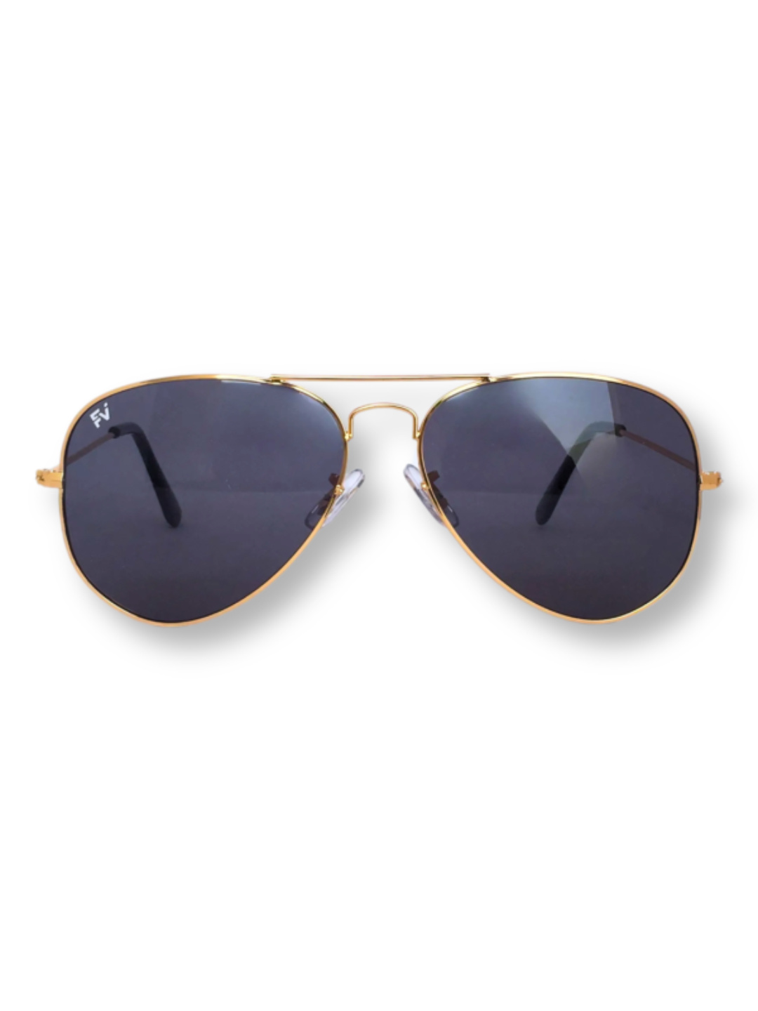 FramesvistaPilotGoldBlackPolarizedAviatorSunglasses