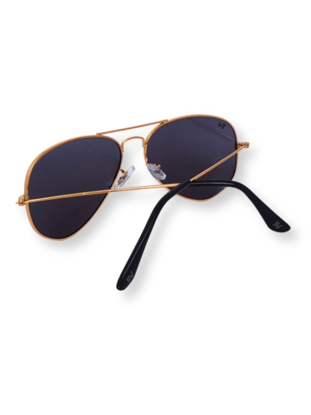 FramesvistaPilotGoldBlackPolarizedAviatorSunglasses
