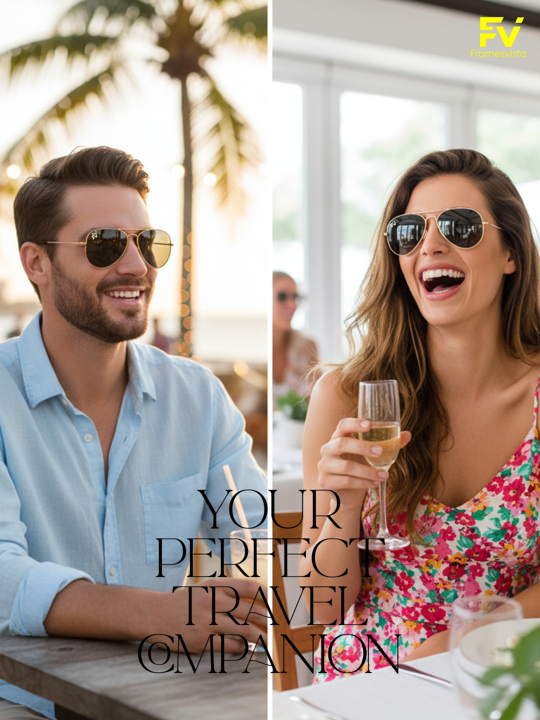 FramesvistaPilotGoldBlackPolarizedAviatorSunglasses