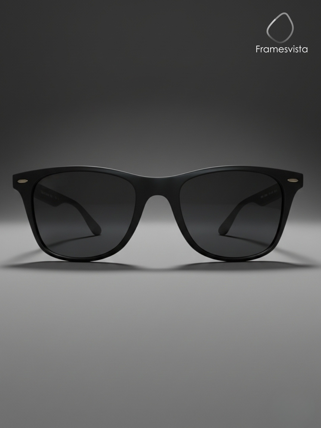 FramesvistaWayfarerBlackPolarizedSunglassUV400Protected