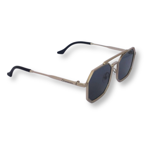 Framesvista Vintage Hexagon Style Metal Sunglasses For Unisex