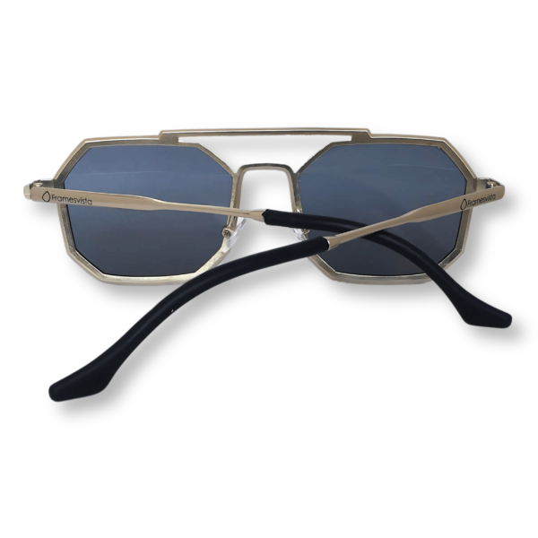 Framesvista Vintage Hexagon Style Metal Sunglasses For Unisex