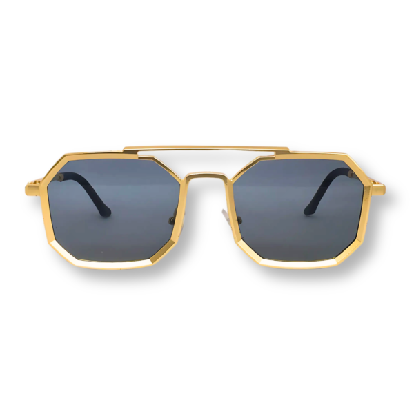 Framesvista Vintage Hexagon Style Metal Sunglasses For Unisex