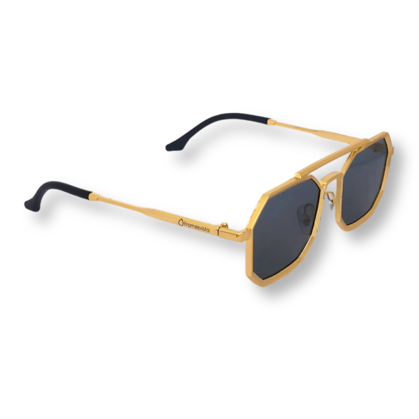 Framesvista Vintage Hexagon Style Metal Sunglasses For Unisex