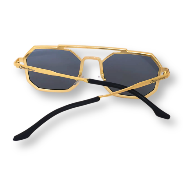 Framesvista Vintage Hexagon Style Metal Sunglasses For Unisex