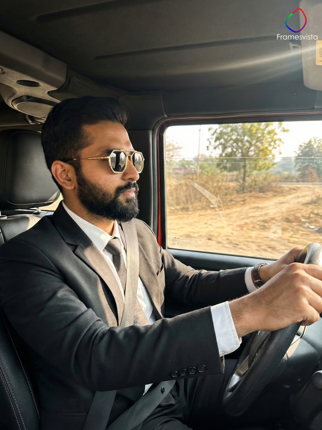 VintageHexagonStyleMetalSunglasses