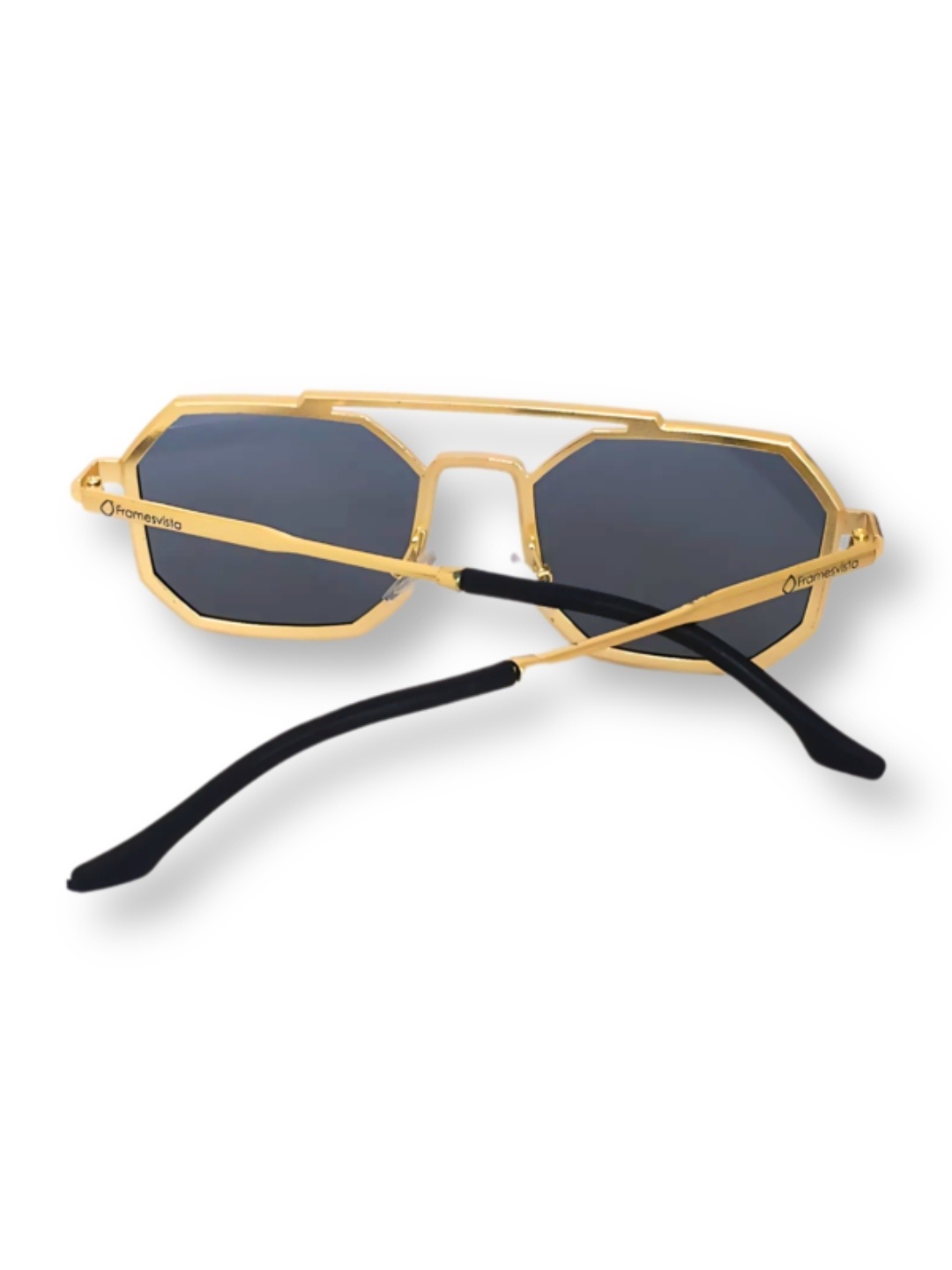 VintageHexagonStyleMetalSunglasses