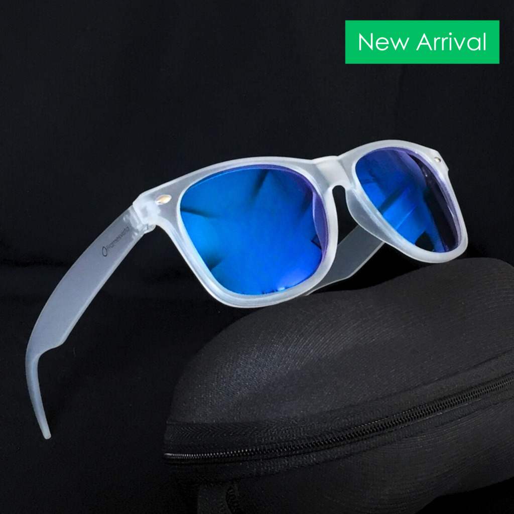 framesvista crystal white blue mercury wayfarer sunglasses