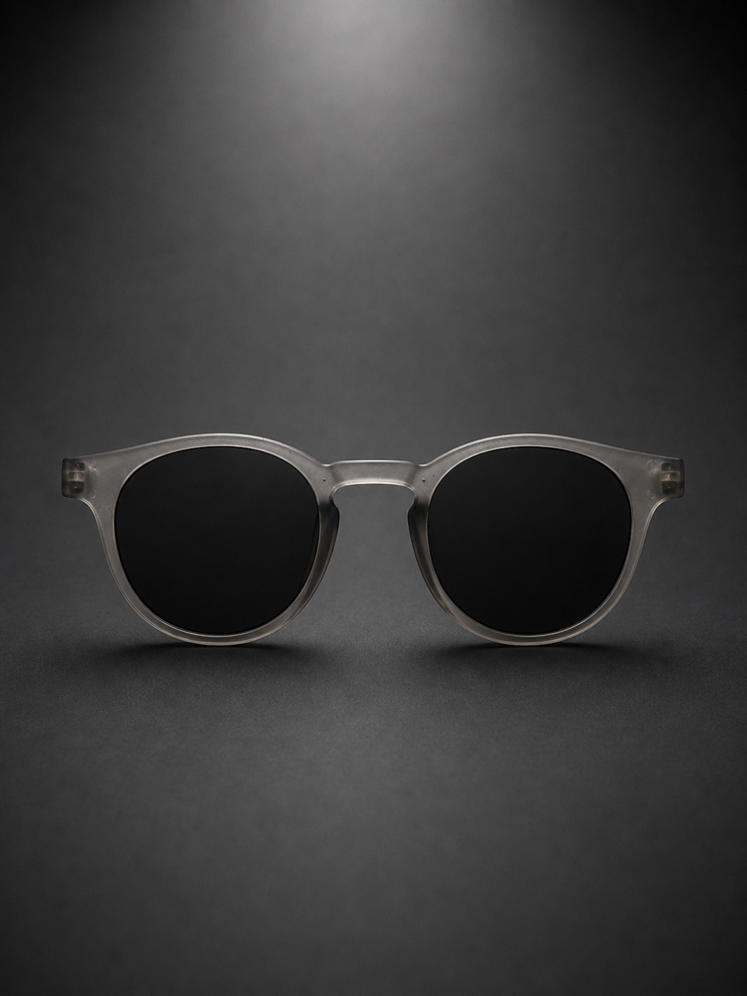 transparent smoke grey sunglasses