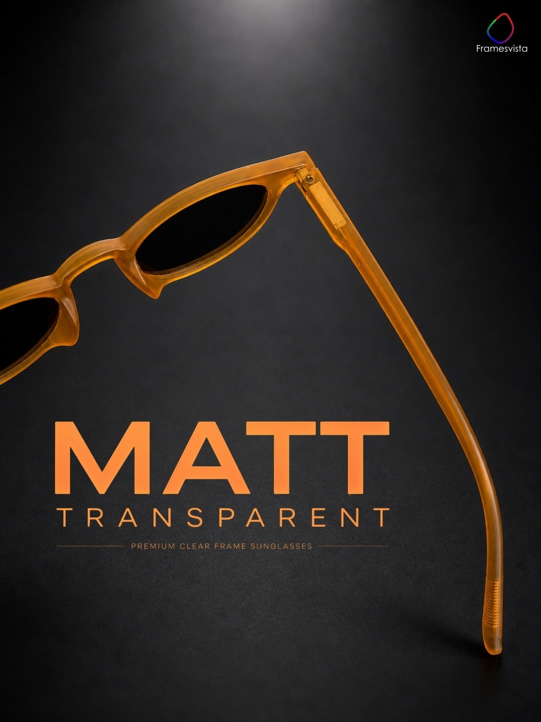 amber transparent sunglasses