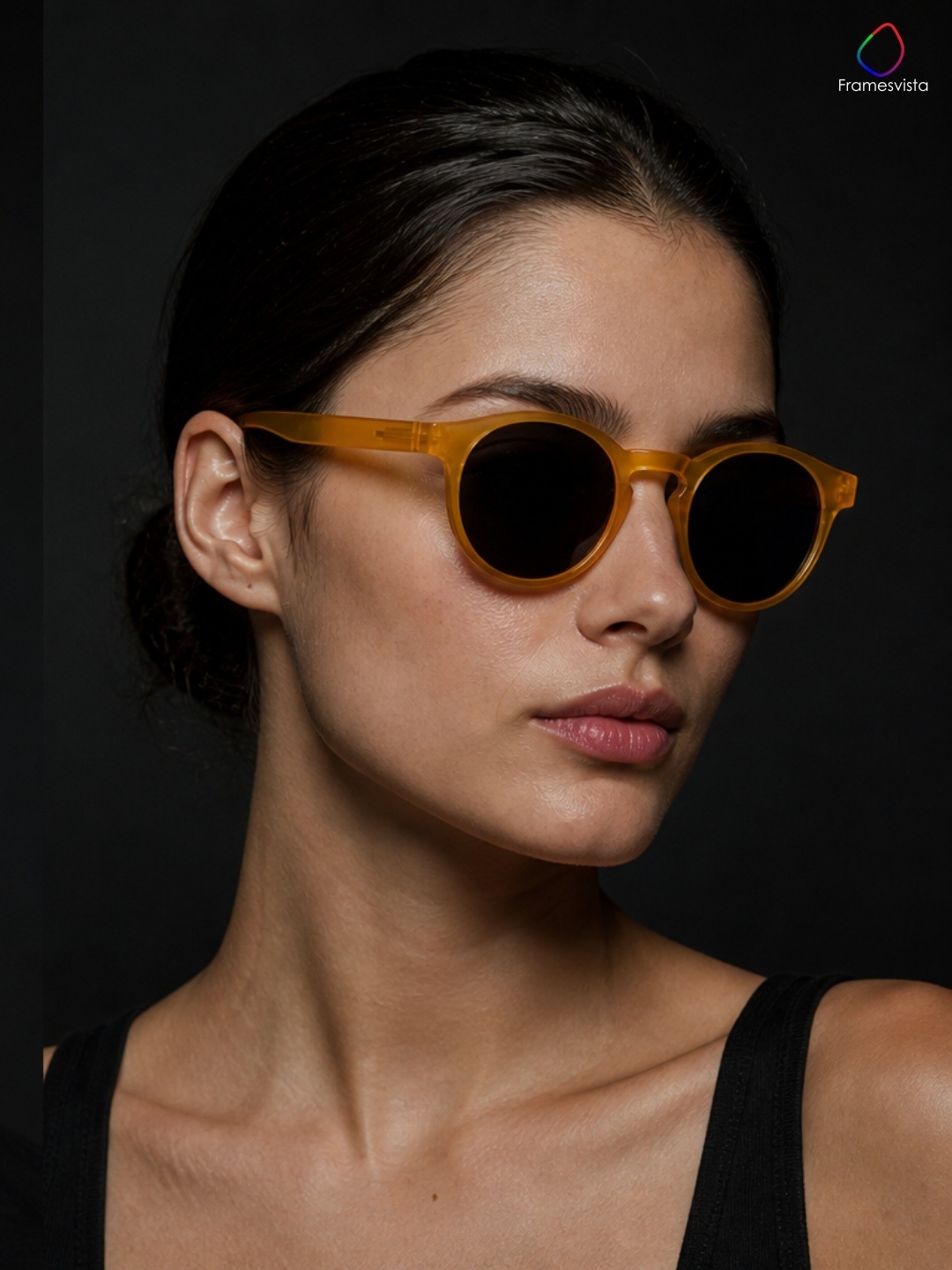 amber transparent sunglasses