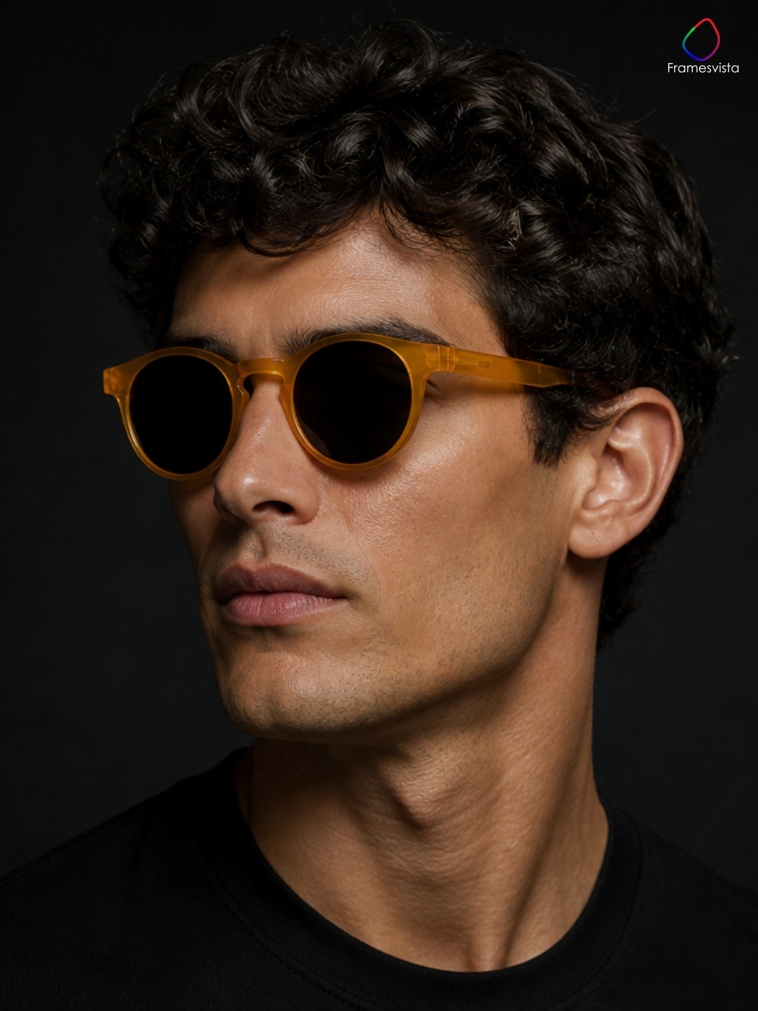 amber transparent sunglasses